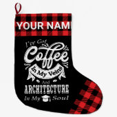 Koffie voor gepersonaliseerde architectuur in mijn grote kerstsok (Voorkant)