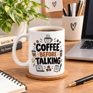 Koffie Voor Grappig Kantoor Koffiemok