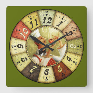 Koffie voor het uitzenden van goedkope koffie Vierkante Klok