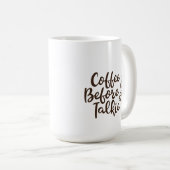 Koffie Voor Kletspraat Mok (Voorkant rechts)