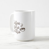 Koffie Voor Kletspraat Mok (Voorkant links)
