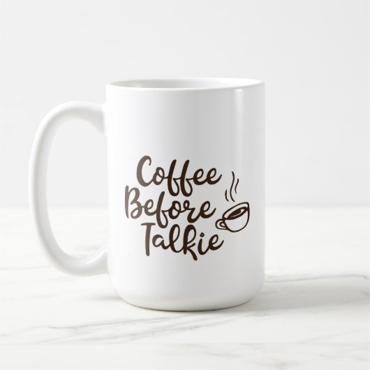 Koffie Voor Kletspraat Mok (Links)