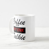 Koffie Voor Kletspraatje Grappige Mok (Voorkant links)