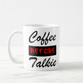 Koffie Voor Kletspraatje Grappige Mok (Links)