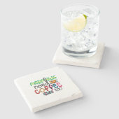 Koffie voor kunstmermaïden heeft ook koffie nodig stenen onderzetter (Zijkant)