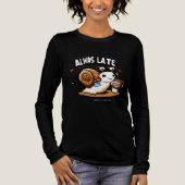 Koffie voor Late Person Coffee Mok Tri-Blend Shirt (Voorkant)
