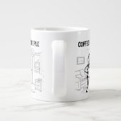 Koffie Voor Mensen Mok – Grappige Koffiekop (Achterkant)