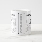 Koffie Voor Mensen Mok – Grappige Koffiekop (Voorkant)