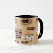 Koffie voor mijn Valentijn Schattigee tekening No1 Mok (Voorkant rechts)