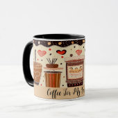 Koffie voor mijn Valentijn Schattigee tekening NO2 Mok (Voorkant links)