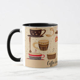 Koffie voor mijn Valentijn Schattigee tekening No3 Mok