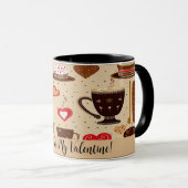 Koffie voor mijn Valentijn Schattigee tekening No3 Mok (Voorkant rechts)
