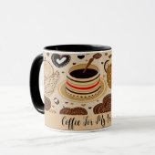 Koffie voor mijn Valentijn Schattigee tekening No4 Mok (Voorkant links)
