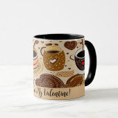 Koffie voor mijn Valentijn Schattigee tekening No4 Mok (Voorkant rechts)