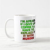 Koffie voor moord Funny Mug Koffiemok (Links)