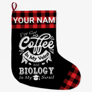 Koffie voor persoonlijke biologie in mijn veterane grote kerstsok