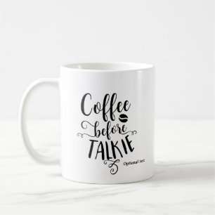 KOFFIE VOOR PRAATJE Gepersonaliseerd Aangepast Koffiemok
