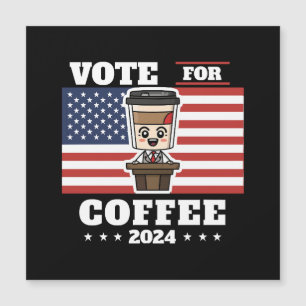 Koffie voor president, stem op koffie