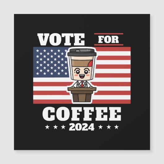 Koffie voor president, stem op koffie (Voorkant)