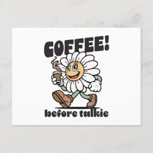 Koffie voor talk feestdagenkaart