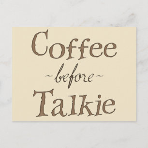 Koffie voor Talkie Briefkaart