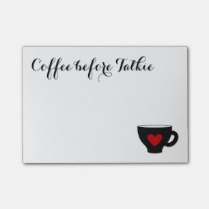 Koffie voor Talkie Coffee Addicate mok hart Post-it® Notes