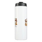 Koffie voor Talkie Funny Retro-tekststijl Thermosbeker (Voorkant)