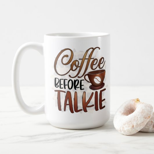 Koffie voor Talkie Koffiemok (Met donut)