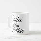 Koffie voor Talkie Koffiemok (Voorkant links)