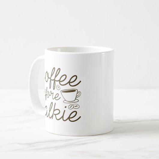 Koffie voor Talkie Koffiemok (Voorkant links)