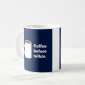 Koffie vóór talkie mok (Voorkant links)