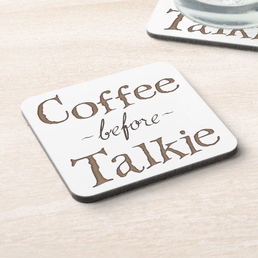 Koffie voor Talkie Onderzetter (Linkerzijde)