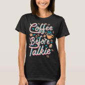 Koffie voor Talkie Pop Art T-shirt (Voorkant)