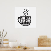 Koffie voor Talkie Poster (Keuken)
