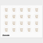 Koffie voor Talkie Ronde Sticker (Vel)