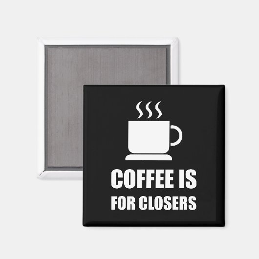 Koffie voor verkoop door verkoopvertegenwoordiger  magneet (Voorkant / Achterkant)