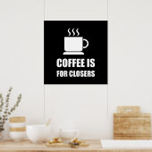 Koffie voor verkoop door verkoopvertegenwoordiger  poster (Keuken)