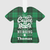 Koffie voor verpleegkundige studenten in mijn vete ornament (achterkant)