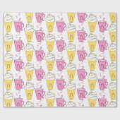 Koffie voor warm of koud gebruik voor Valentijns Cadeaupapier (Vlak)