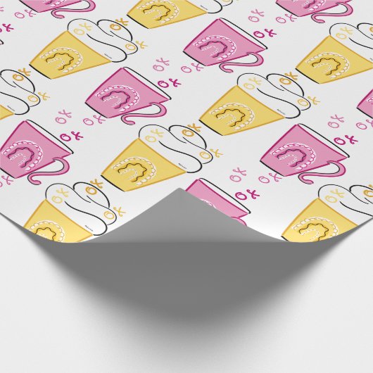 Koffie voor warm of koud gebruik voor Valentijns Cadeaupapier (Hoek)