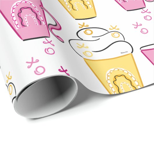 Koffie voor warm of koud gebruik voor Valentijns Cadeaupapier (Rol Hoek)