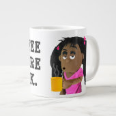 "Koffie voor werk" Grote Koffiekop (Voorkant rechts)