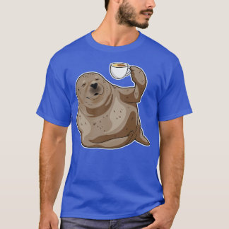 Koffie voor zegelbeker t-shirt