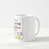Koffie Voorschrift koffie mok voor Vrouwen (Voorkant rechts)
