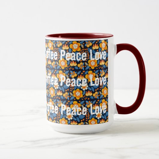 Koffie Vrede Liefde Mok (Rechts)