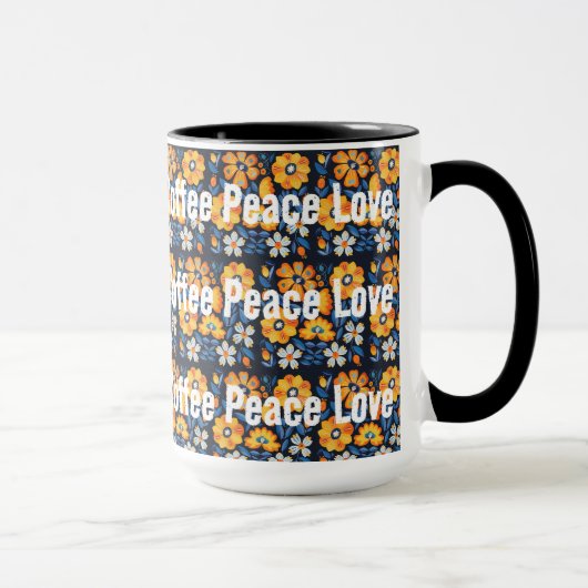 Koffie Vrede Liefde Mok (Rechts)