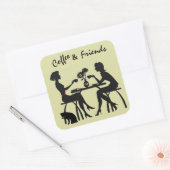 Koffie & Vrienden Cadeau en Envelop Stickers (Envelop)