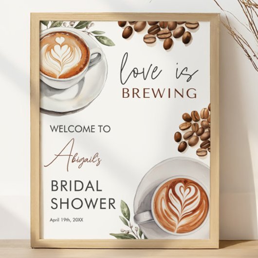 Koffie Vrijgezellenfeest - 16x20 Welkom Poster