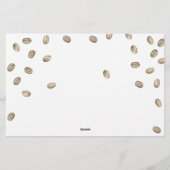 Koffie Vrijgezellenfeest advies en wensen Briefpapier (Achterkant)