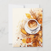 Koffie Vrijgezellenfeest Advies Enclosure kaart Notitiekaartje (Achterkant)